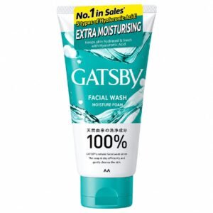 Gatsby Facial Wash Foam 130g Moisture turquoise facial cleanser