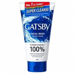 Gatsby Facial Wash Foam 130g Perfect Scrub blue exfoliating cleanser