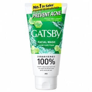 Gatsby Facial Wash Foam 130g Acne Care green facial cleanser