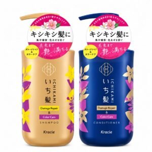 Ichikami Shampoo Conditioner Set Damage Repair Color Care Japan