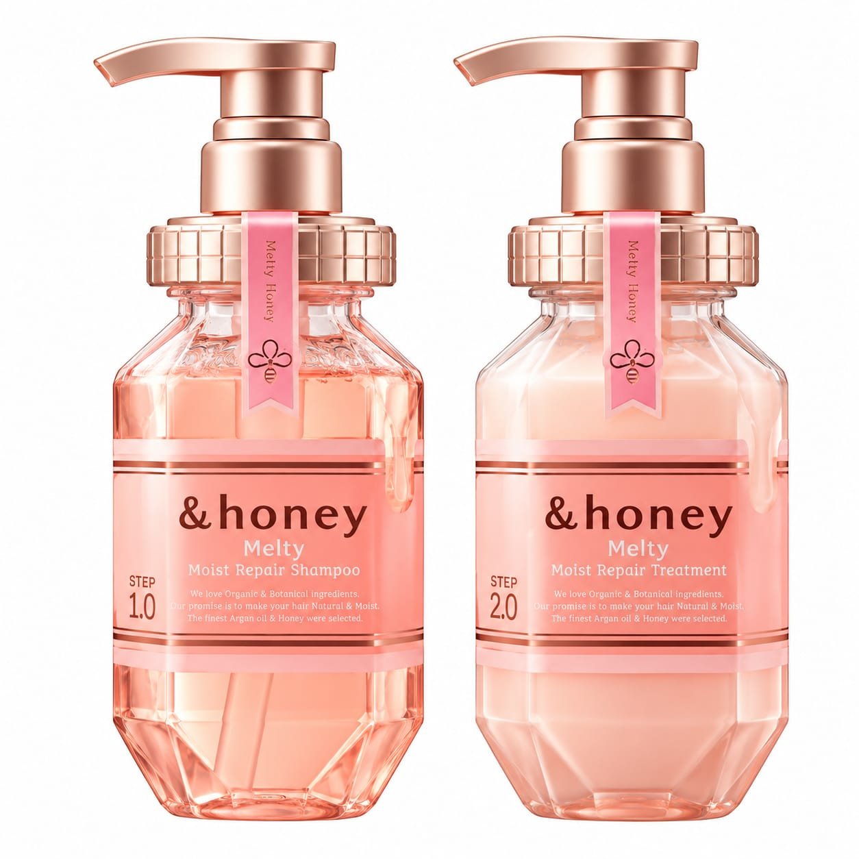 &honey Melty Moist Repair Shampoo and Treatment Set 440ml Japanese Haircare