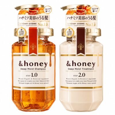 &honey Deep Moist Shampoo and Treatment Set for Dry Brittle Hair